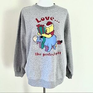 Winnie The Pooh Vintage Crewneck Large